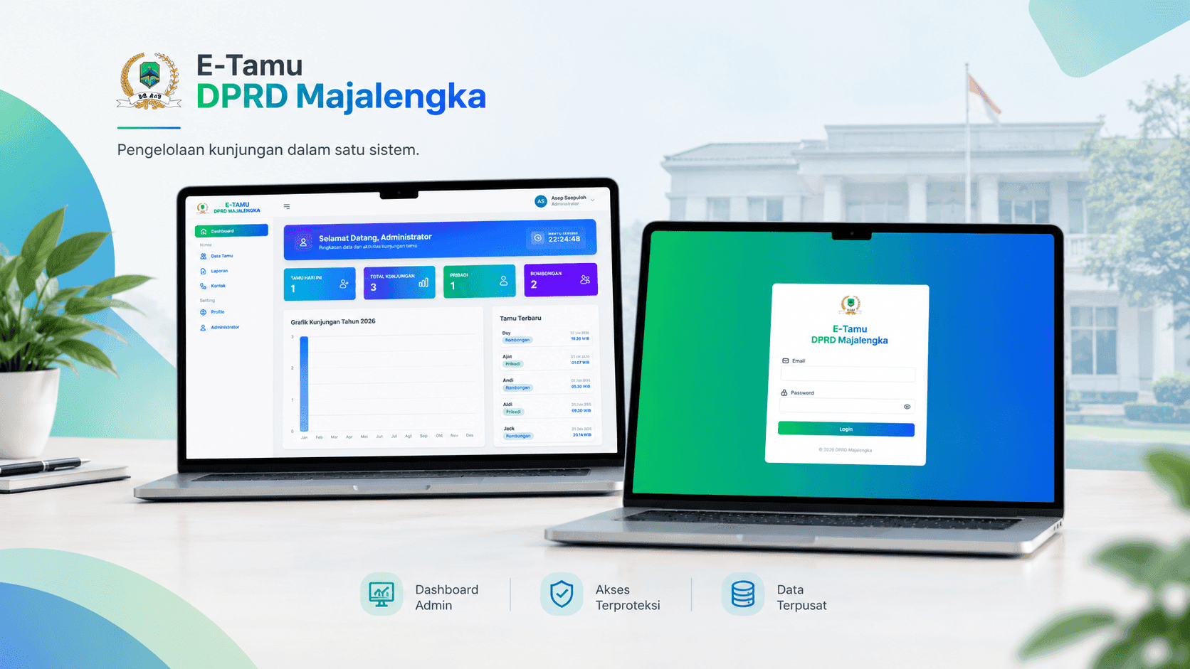 Aplikasi Buku Tamu Berbasis Web screenshot 2
